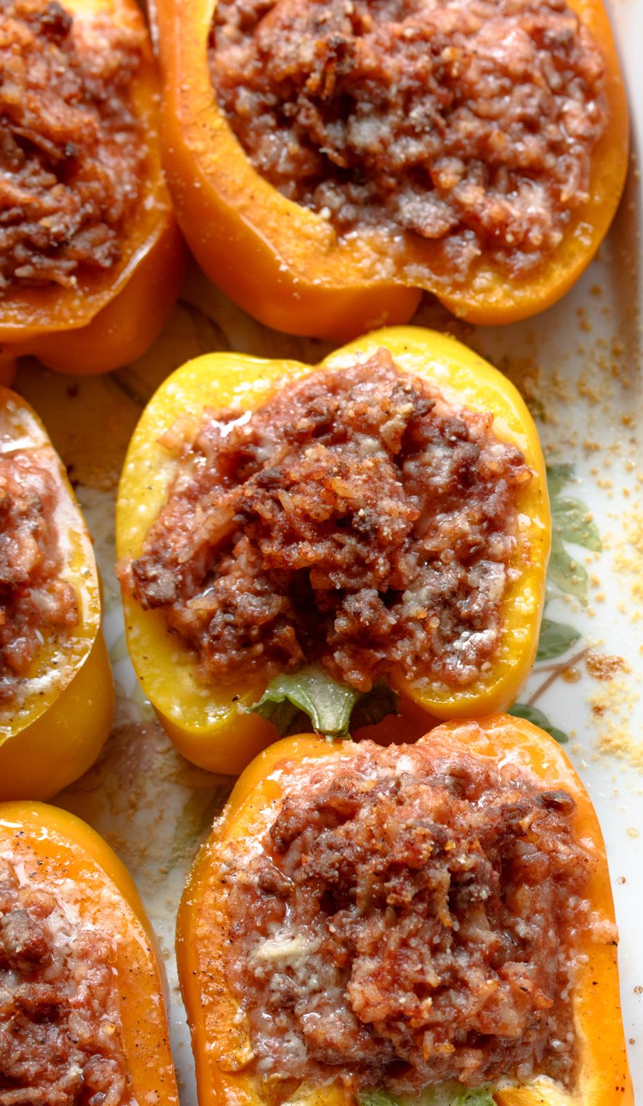 Italian stuffed bell eppers