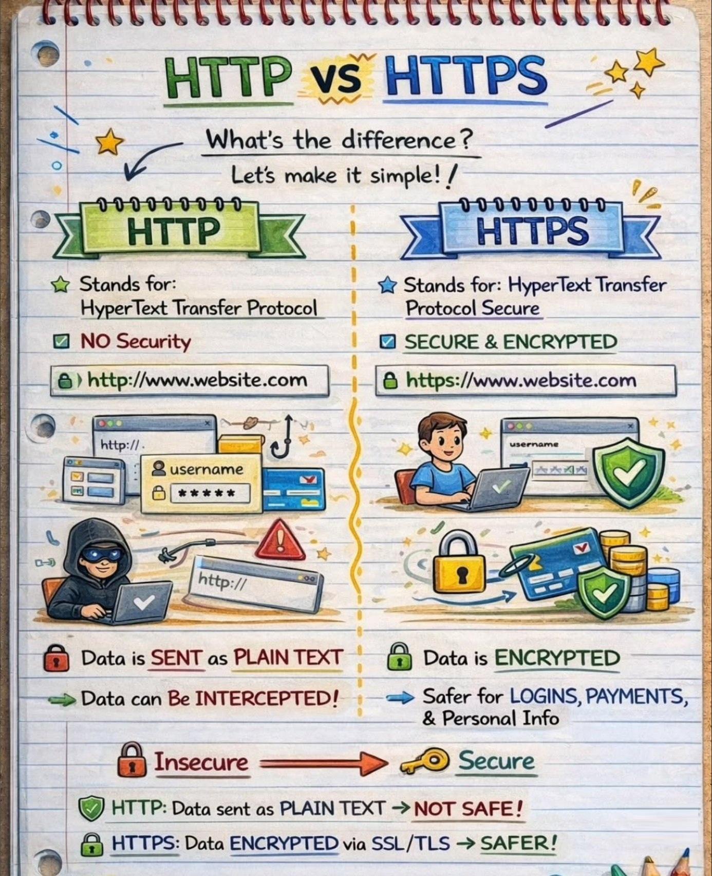 What are Key Differences Between HTTP and HTTPS