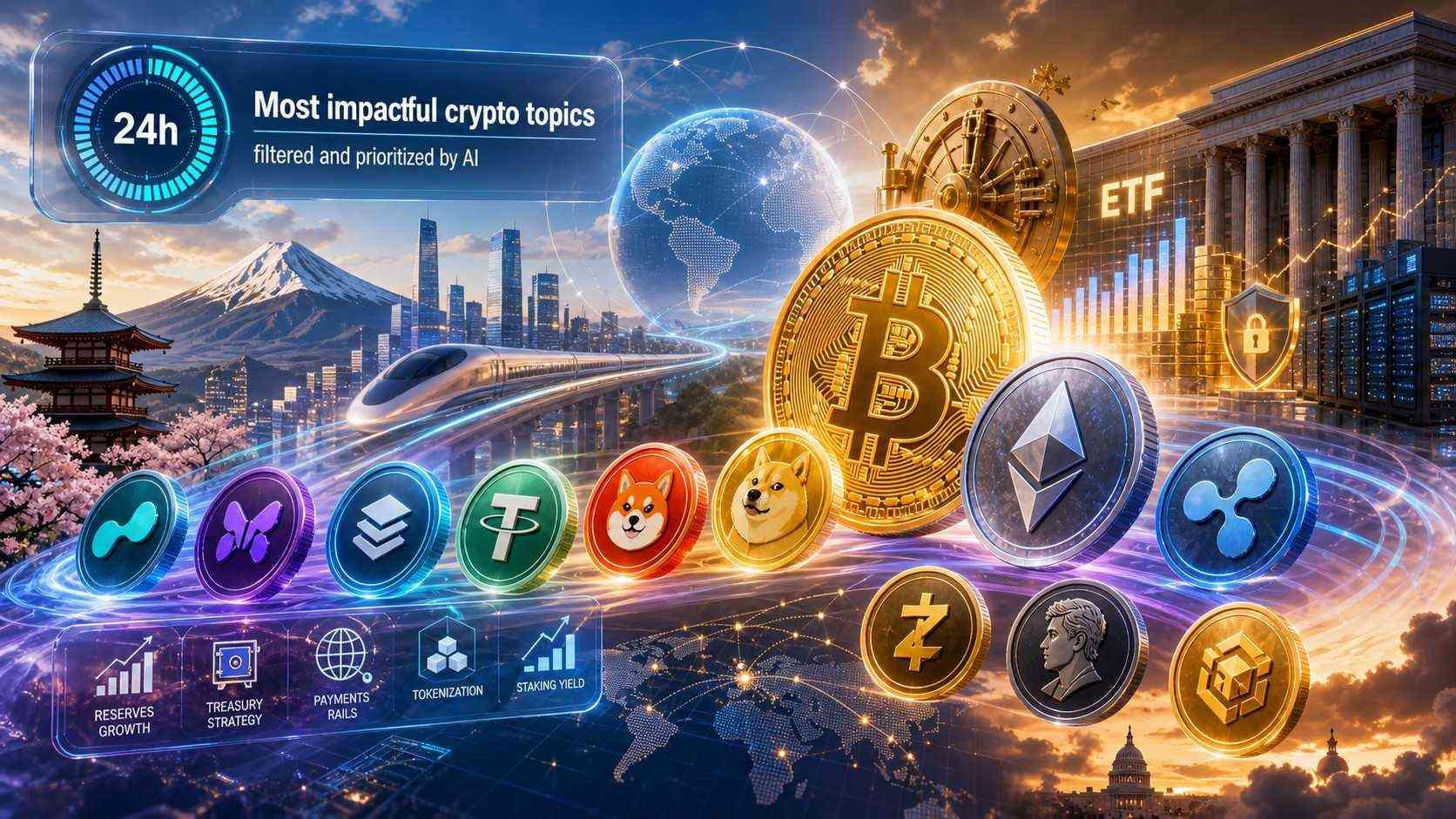 Bitcoin ETFs & Tether Reserves Grow