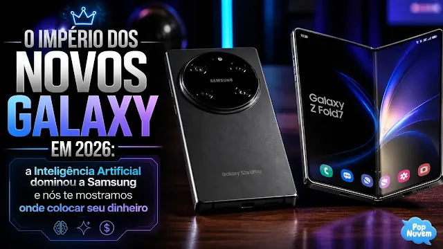 O Império dos novos Galaxy em 2026: a Inteligência Artificial dominou a Samsung e nós te mostramos onde colocar seu dinheiro
